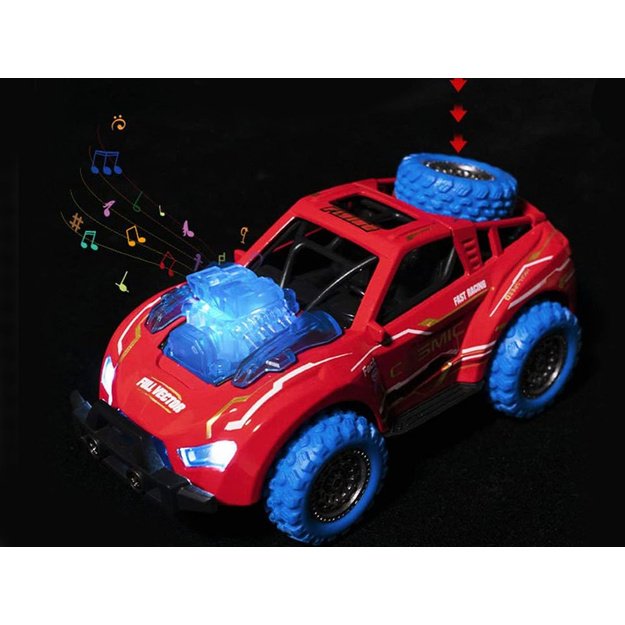 Kaskadinis 4x4 automobilis Predator, raudonas