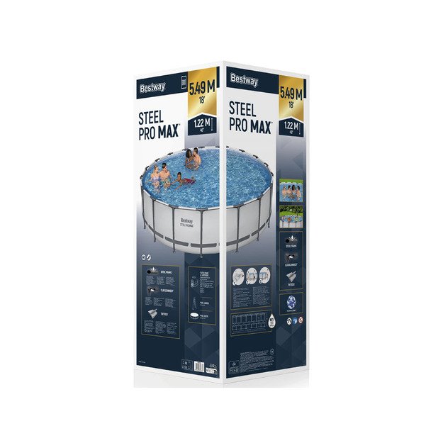 Karkasinis baseinas Bestway Frame Pool 549x122cm 11in1 56462