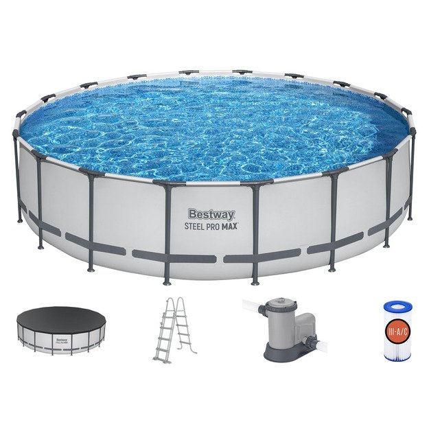 Karkasinis baseinas Bestway Frame Pool 549x122cm 11in1 56462