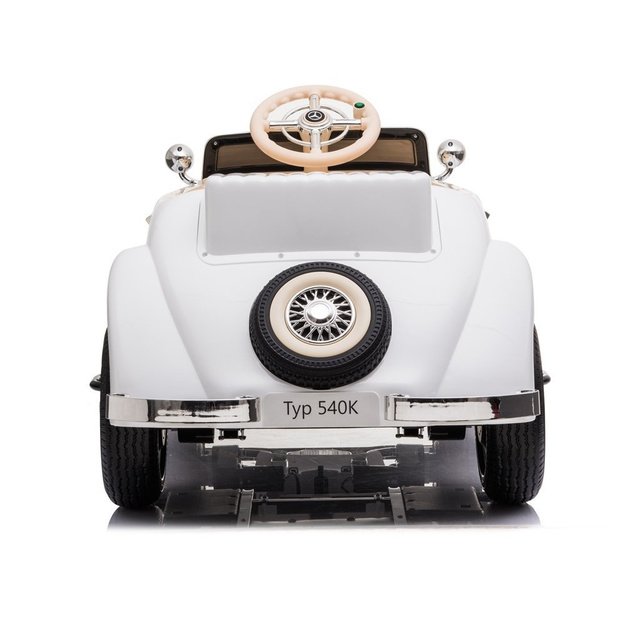 Vienvietis elektromobilis vaikams Retro Mercedes Benz 540K 4x4 - A200, baltas
