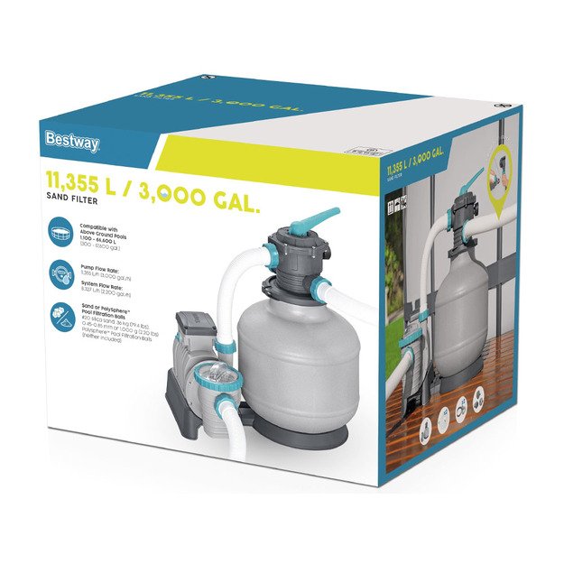 Siurblys su smėlio filtru 11355 L / h, Bestway 58486