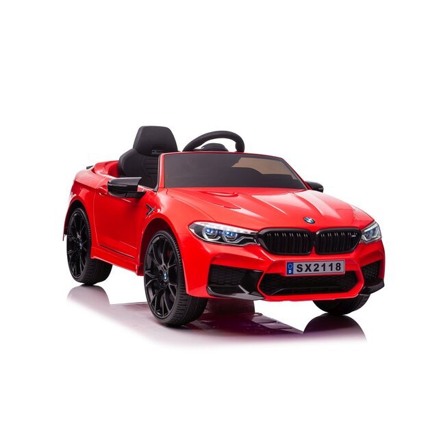 Vienvietis elektromobilis vaikams BMW M5 Drift, raudonas