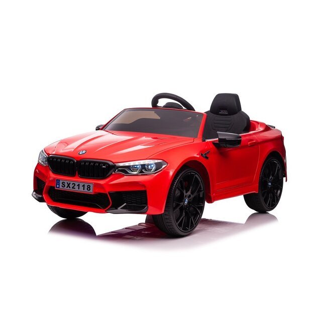 Vienvietis elektromobilis vaikams BMW M5 Drift, raudonas