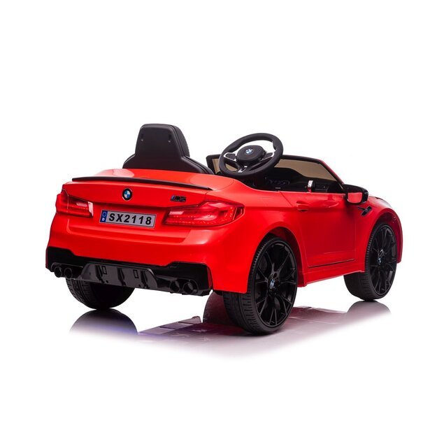 Vienvietis elektromobilis vaikams BMW M5 Drift, raudonas