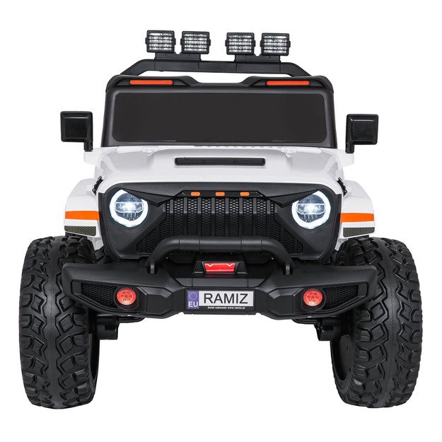 Dvivietis vaikiškas elektromobilis Extreme Sport 4x4, baltas 8