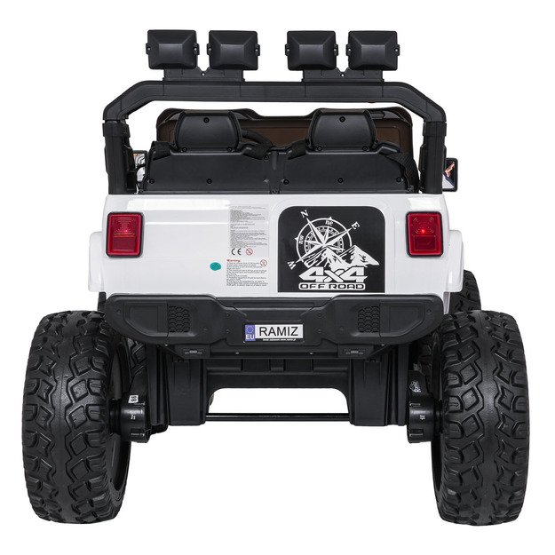 Dvivietis vaikiškas elektromobilis Extreme Sport 4x4, baltas 32