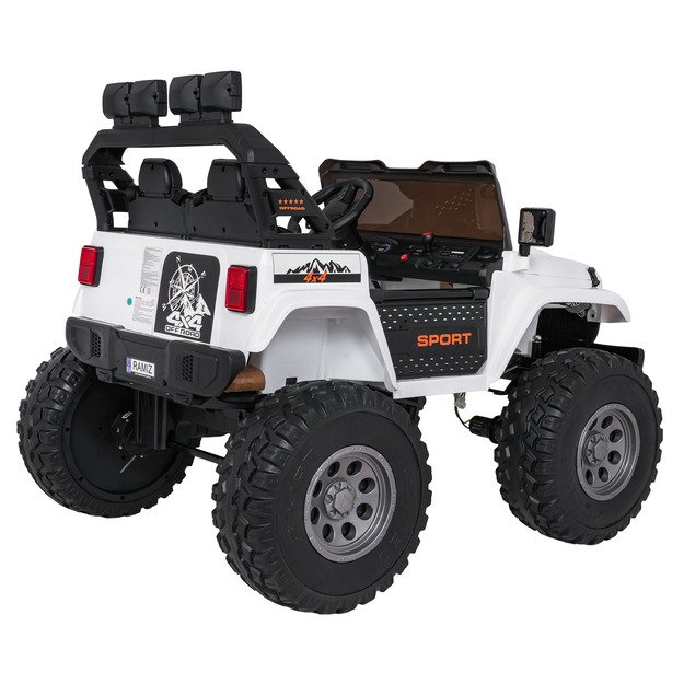 Dvivietis vaikiškas elektromobilis Extreme Sport 4x4, baltas 30