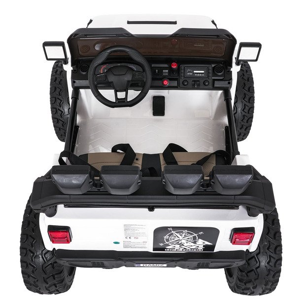 Dvivietis vaikiškas elektromobilis Extreme Sport 4x4, baltas 27