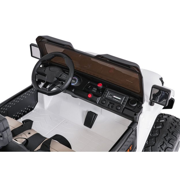 Dvivietis vaikiškas elektromobilis Extreme Sport 4x4, baltas 25