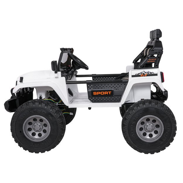 Dvivietis vaikiškas elektromobilis Extreme Sport 4x4, baltas 3