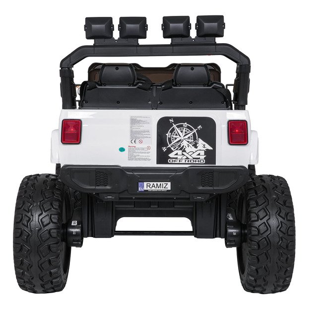Dvivietis vaikiškas elektromobilis Extreme Sport 4x4, baltas 18