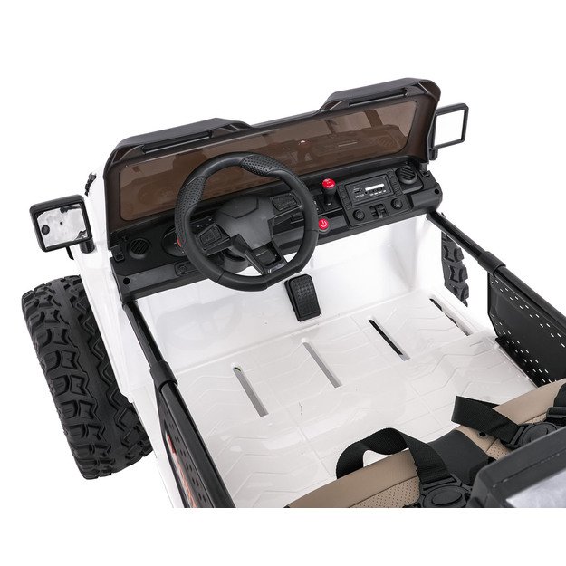 Dvivietis vaikiškas elektromobilis Extreme Sport 4x4, baltas 2