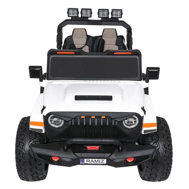 Dvivietis vaikiškas elektromobilis Extreme Sport 4x4, baltas 15