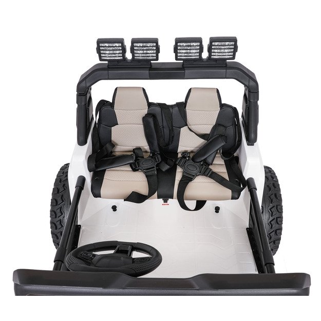 Dvivietis vaikiškas elektromobilis Extreme Sport 4x4, baltas 16