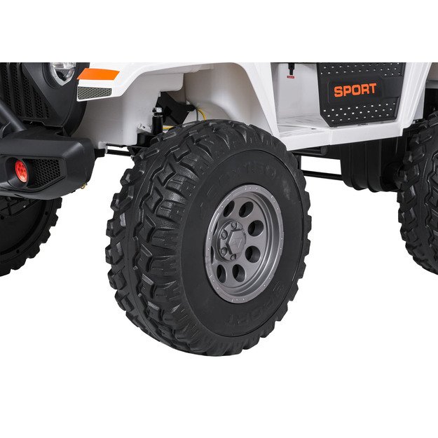 Dvivietis vaikiškas elektromobilis Extreme Sport 4x4, baltas 14