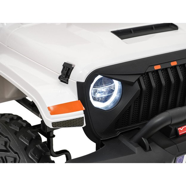 Dvivietis vaikiškas elektromobilis Extreme Sport 4x4, baltas 13