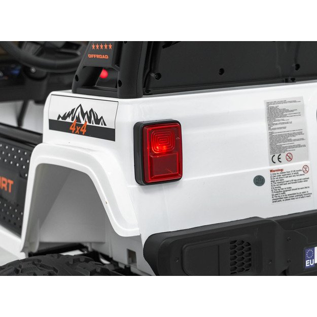 Dvivietis vaikiškas elektromobilis Extreme Sport 4x4, baltas 12