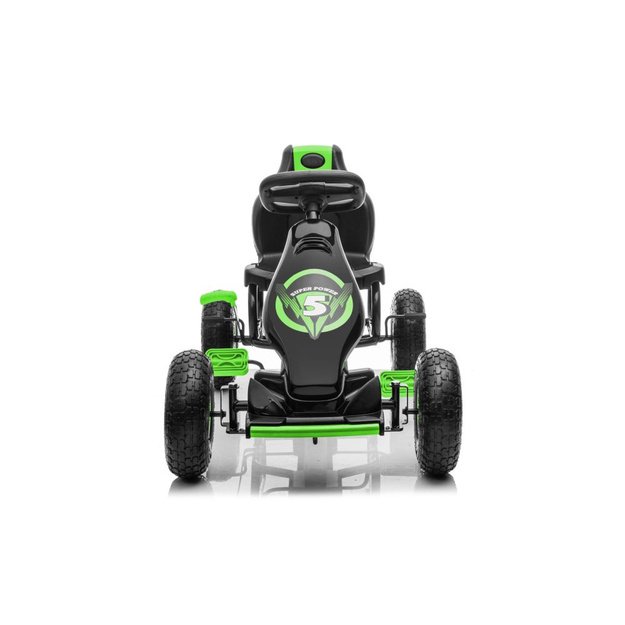 Velomobilis su pedalais Go-kart G18, žalias