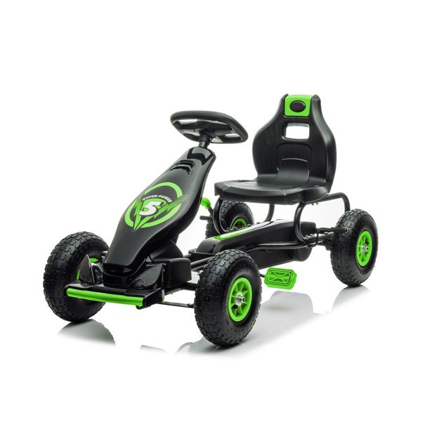 Velomobilis su pedalais Go-kart G18, žalias