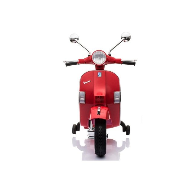 Elektrinis motoroleris vaikams Vespa, raudonas