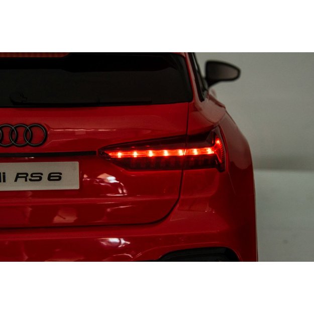 Vienvietis elektromobilis vaikams Audi RS6 BRD, raudonas