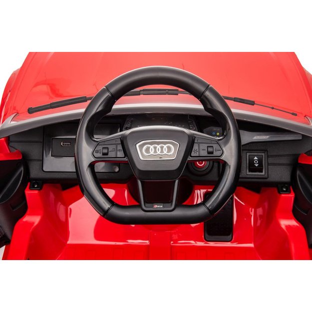 Vienvietis elektromobilis vaikams Audi RS6 BRD, raudonas