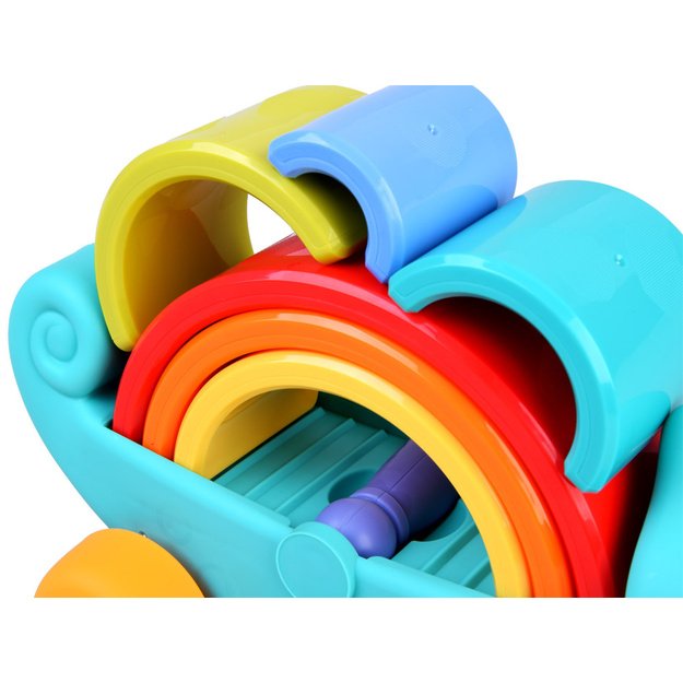 Montessori chameleonas su dėlionė