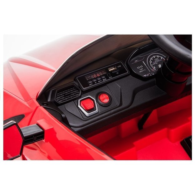 Vienvietis elektromobilis Lamborghini Urus BDM0923, raudonas