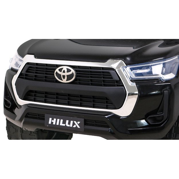 Dvivietis elektromobilis vaikams Toyota Hilux, juodas