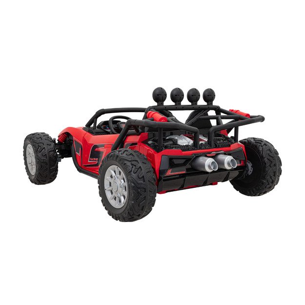 Dvivietis elektromobilis bagis Auto Buggy Racing 5, 24V, raudonas