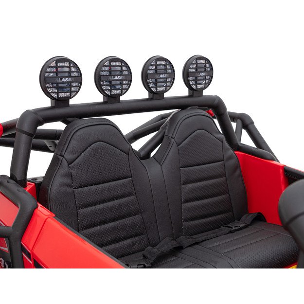 Dvivietis elektromobilis bagis Auto Buggy Racing 5, 24V, raudonas