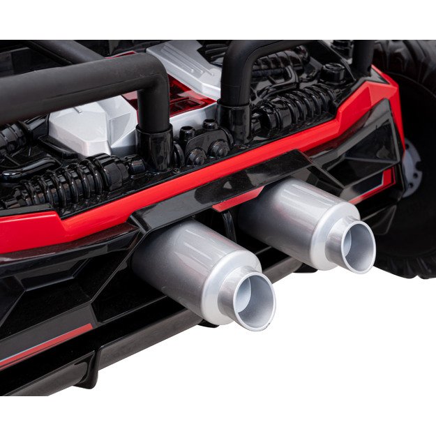 Dvivietis elektromobilis bagis Auto Buggy Racing 5, 24V, raudonas