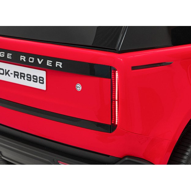 Dvivietis vaikiškas elektromobilis Range Rover SUV Lift, raudonas