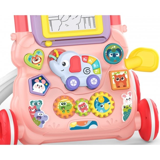 Interaktyvus stumdukas su garso efektais, WOOPIE BABY, rožinis