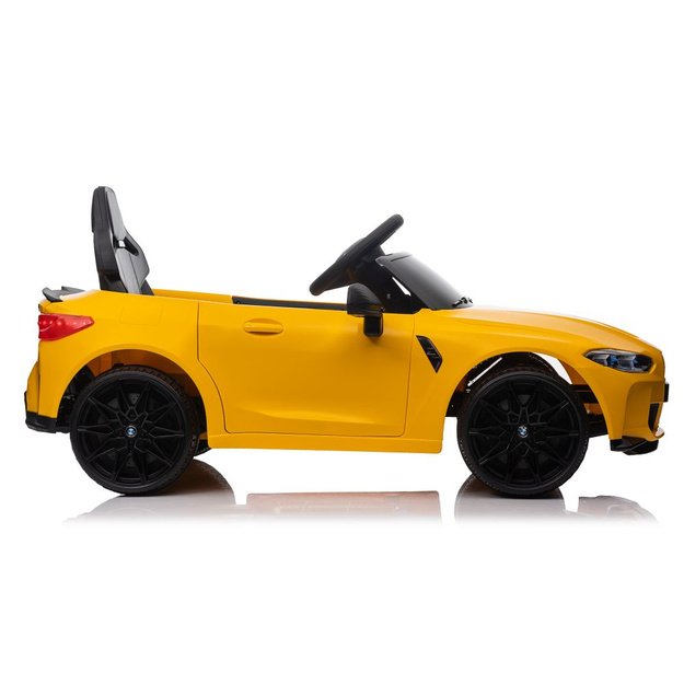 Vienvietis elektromobilis vaikams BMW M4, geltonas