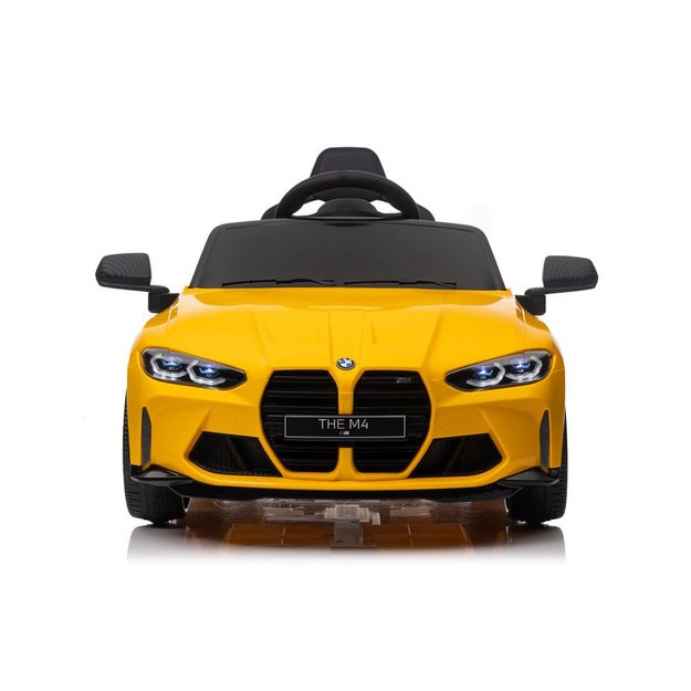 Vienvietis elektromobilis vaikams BMW M4, geltonas