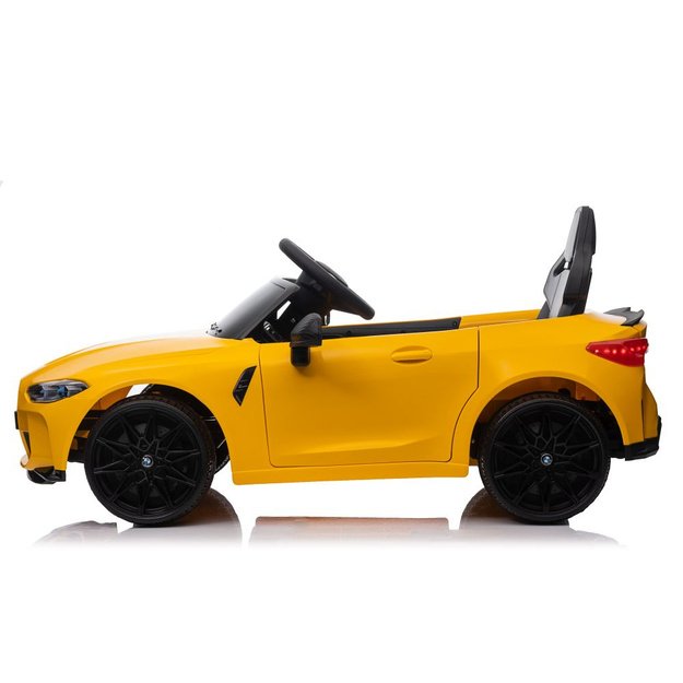 Vienvietis elektromobilis vaikams BMW M4, geltonas