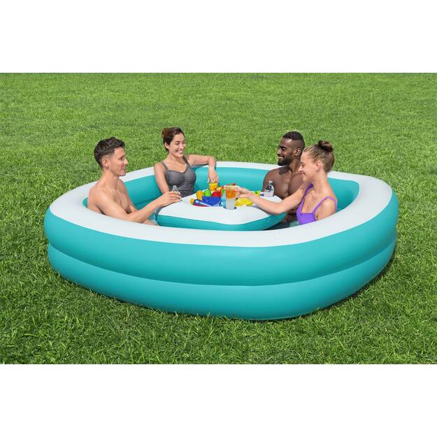 Pripučiamas sodo baseinas su sala 218x218x48, BESTWAY  