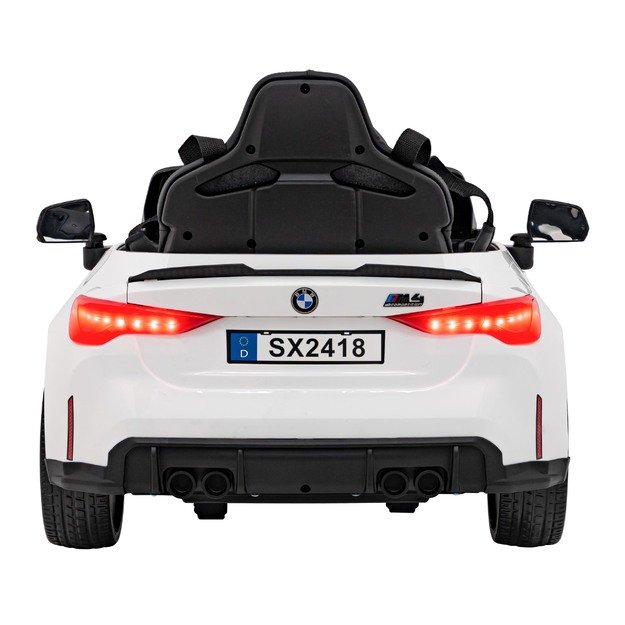 Vaikiškas vienvietis elektromobilis BMW M4, baltas