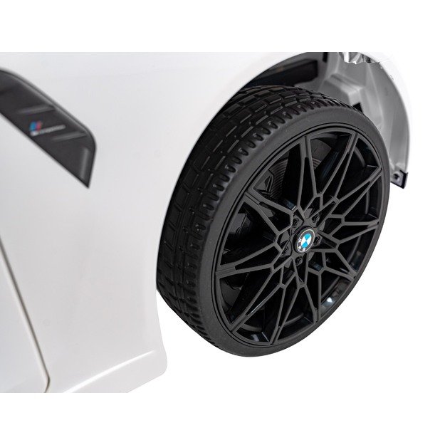 Vaikiškas vienvietis elektromobilis BMW M4, baltas
