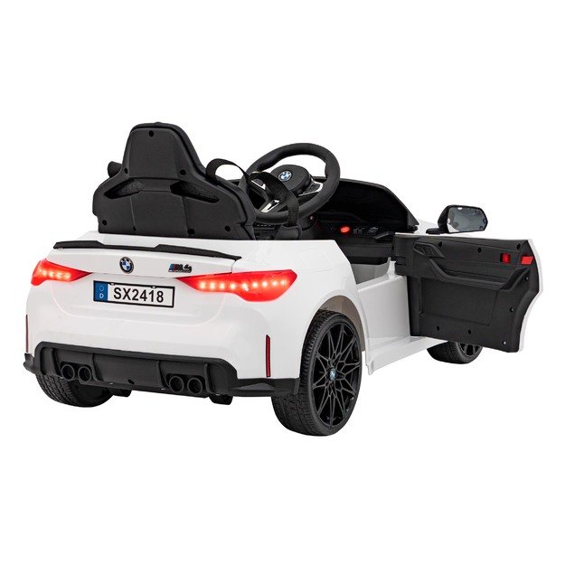 Vaikiškas vienvietis elektromobilis BMW M4, baltas