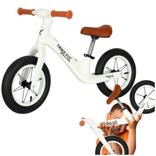 Balansinis dviratis vaikams, baltas, Trike Fix Pro