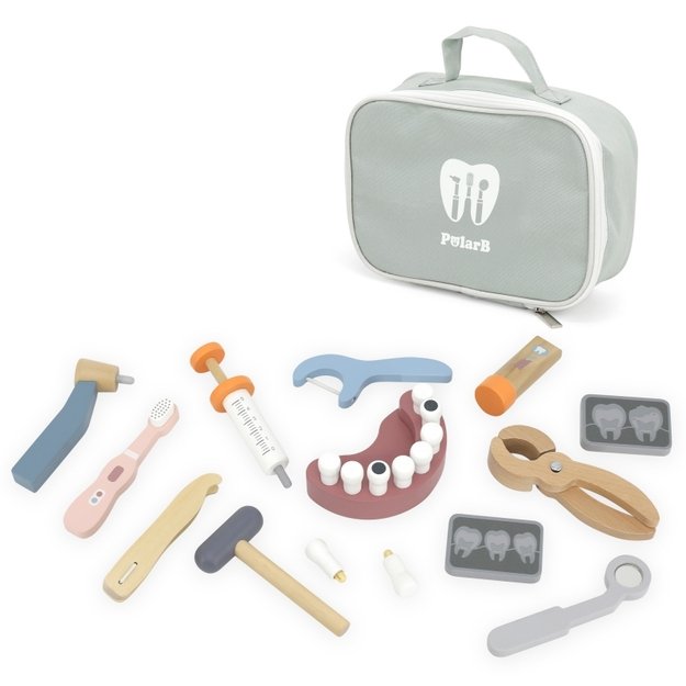 Medinis odontologo rinkinio, krepšyje, VIGA