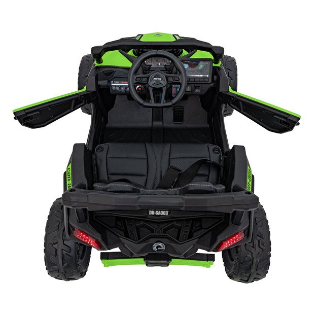 Vienvietis elektrinis bagis vaikams Maverick CAN-AM, žalias 