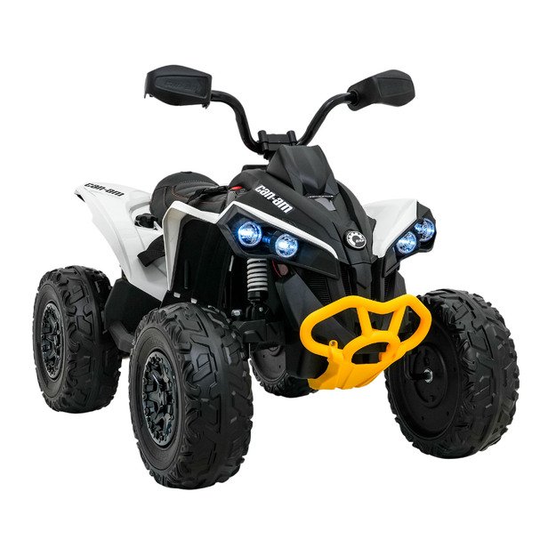 Vienvietis elektrinis keturratis vaikams Maverick ATV, baltas
