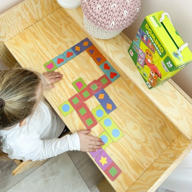 Edukacinis Montessori domino žaidimas, gyvūnai, WOOPIE
