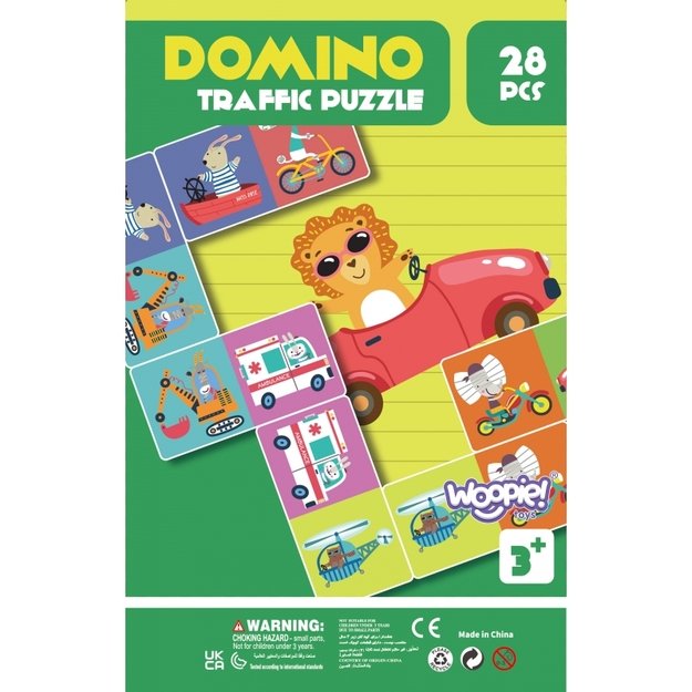 Edukacinis Montessori domino žaidimas, gyvūnai, WOOPIE