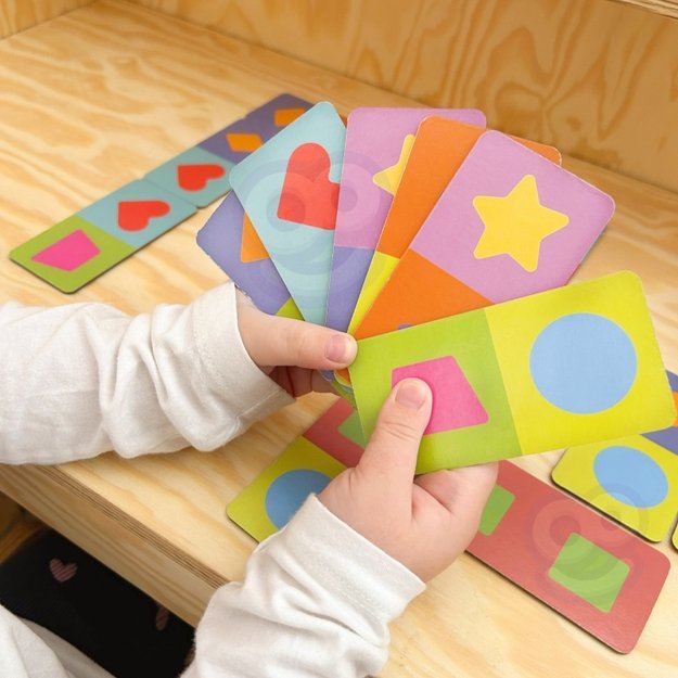 Edukacinis Montessori domino žaidimas, gyvūnai, WOOPIE