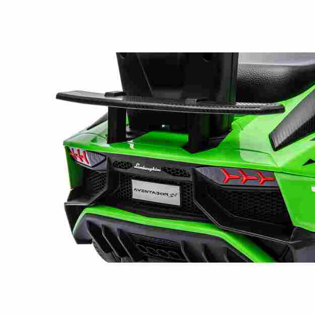 Paspiriama mašinėlė - stumdukas Lamborghini Aventador SV  vaikams, žalia