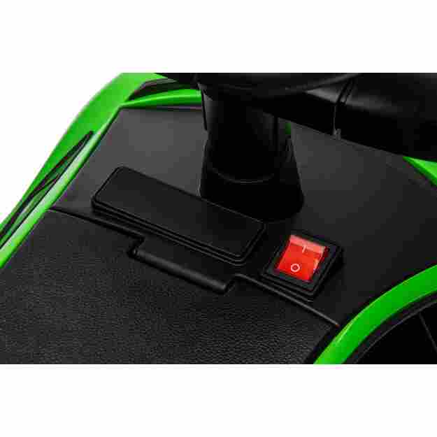 Paspiriama mašinėlė - stumdukas Lamborghini Aventador SV  vaikams, žalia